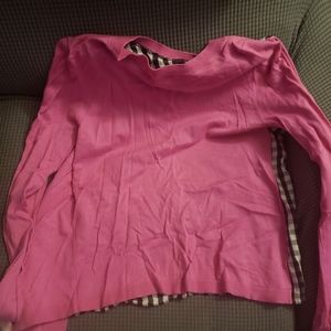 Limited pink/black checkered sweater